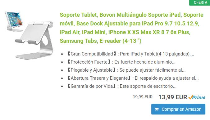 Soporte tablet 